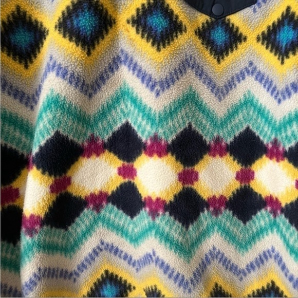 Patagonia Synchilla timber twist two button Aztec fleece women’s xxsmall - Picture 5 of 6